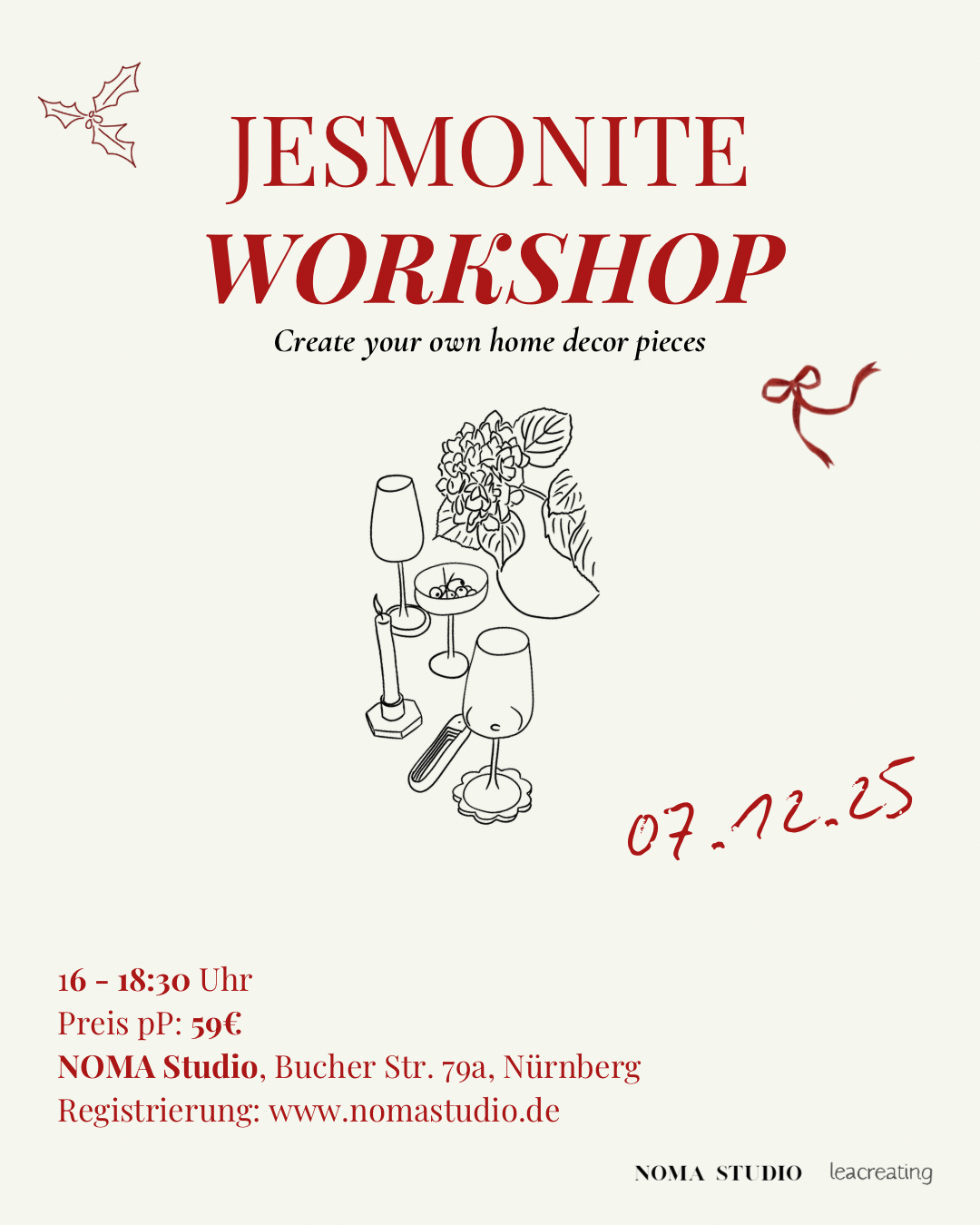 Jesmonite Workshop 07.12.2025 16 Uhr