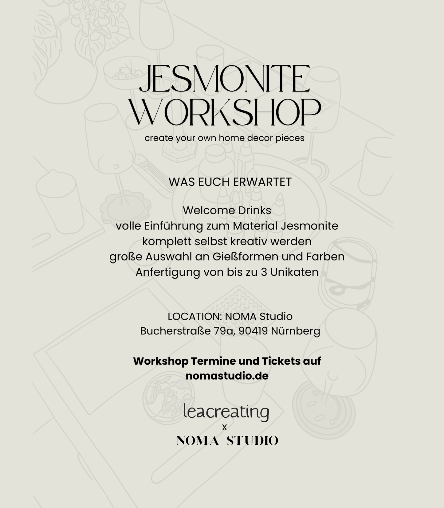 Geschenk - Jesmonite Workshop