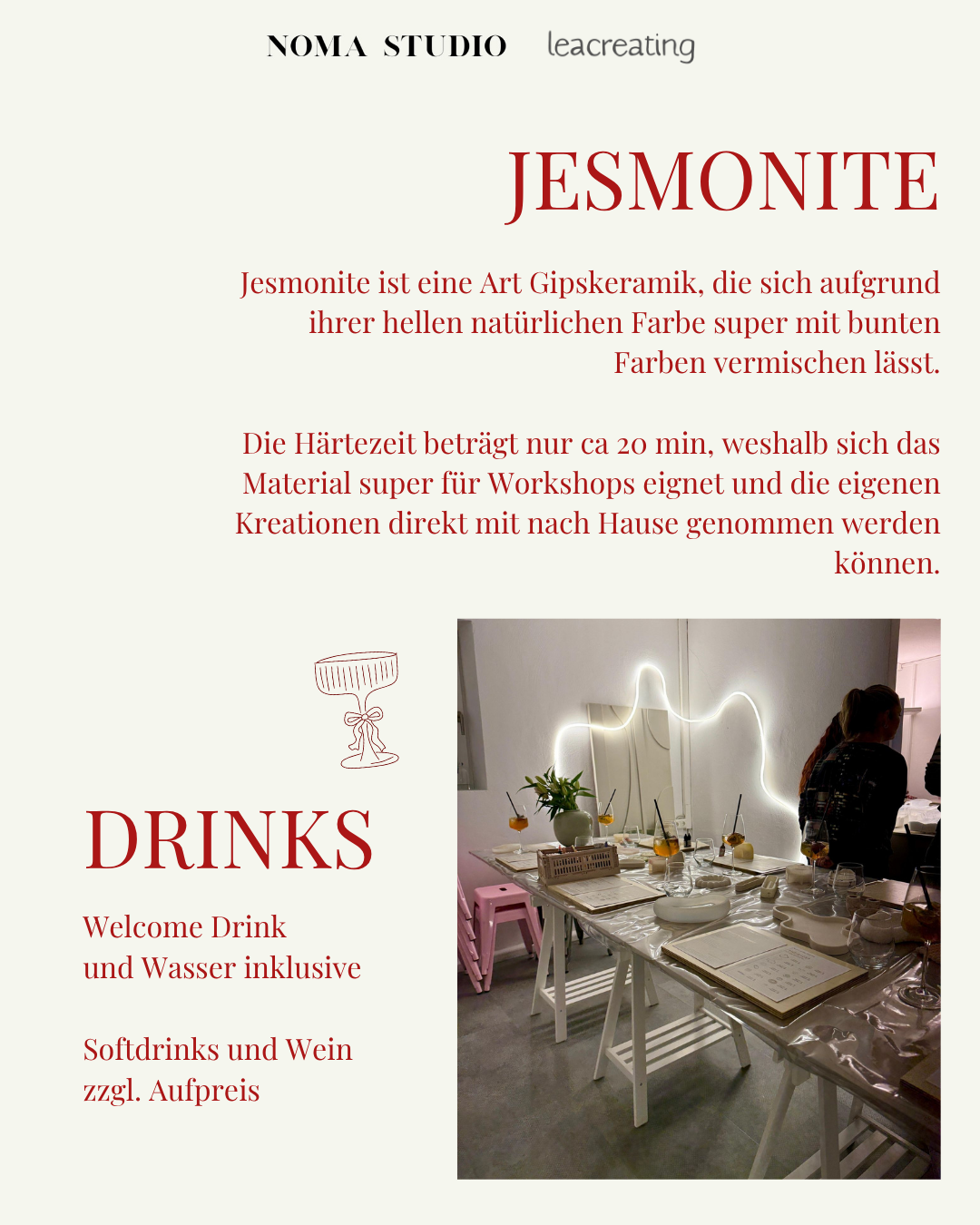 Jesmonite Workshop 07.12.2025 16 Uhr