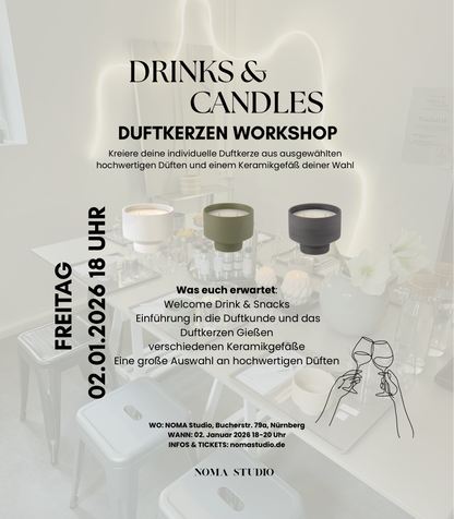 DRINKS & CANDLES - Duftkerzen Workshop FR 02.01.2026