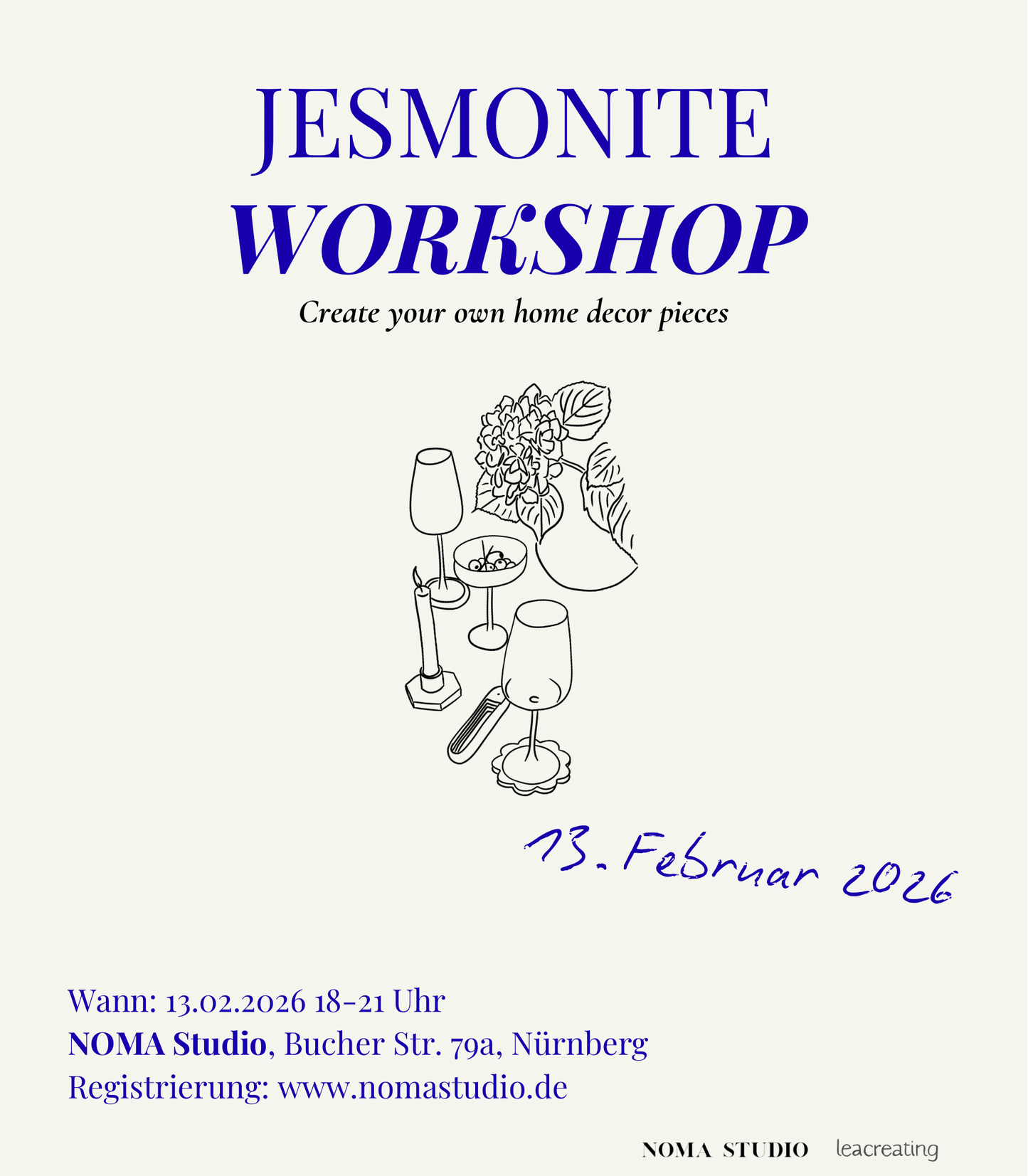Jesmonite Workshop FR 13.02.2026 18 Uhr