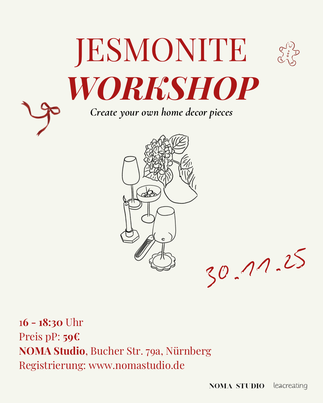 Jesmonite Workshop 30.11.2025 16 Uhr