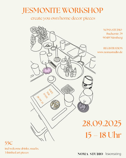 Jesmonite Workshop 28.09.2025 13-16 Uhr