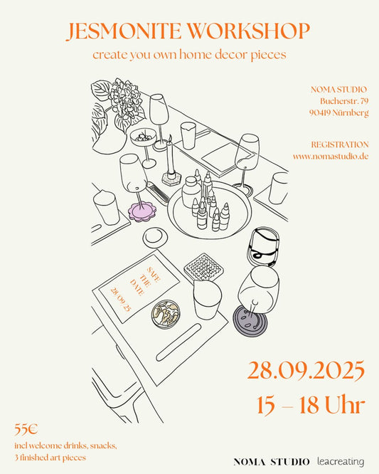 Jesmonite Workshop 28.09.2025 13-16 Uhr