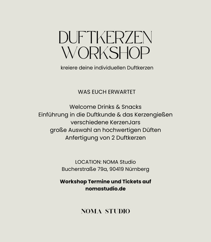 GIFT CARD - GUTSCHEIN per Post (Duftkerzen Workshop)