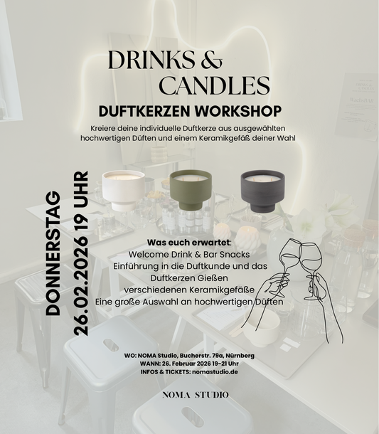 DRINKS & CANDLES - Duftkerzen Workshop DO 26.02.2026