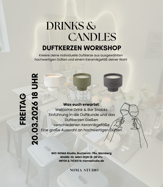 DRINKS & CANDLES - Duftkerzen Workshop FR 20.03.2026