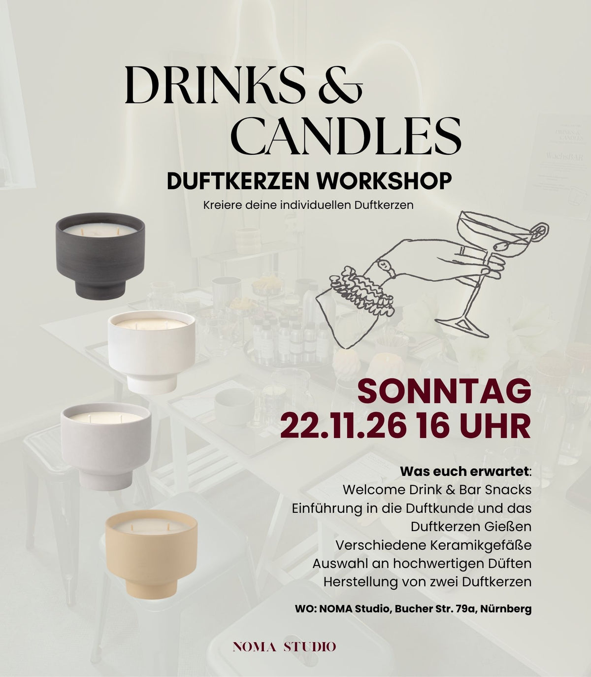 Duftkerzen Workshop So 22.11.2026