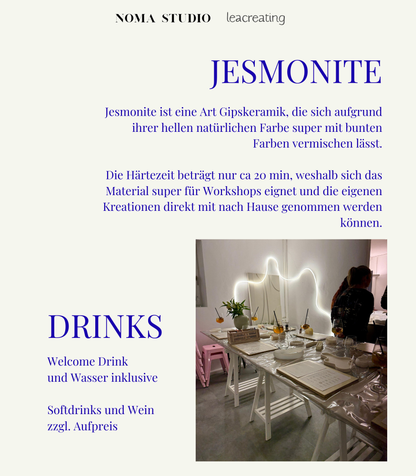 Jesmonite Workshop FR 13.02.2026 18 Uhr