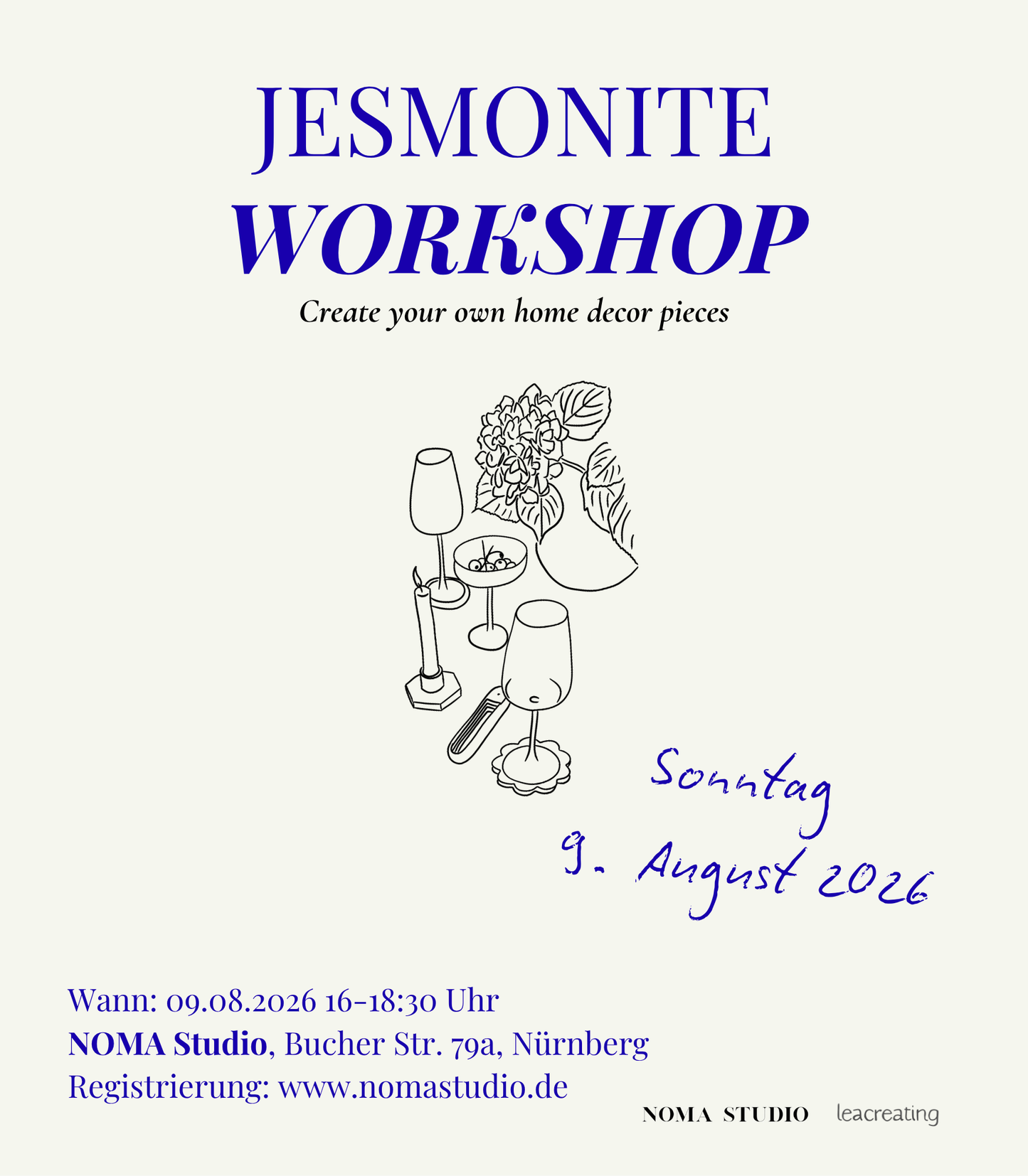 Jesmonite Workshop So 09.08.2026
