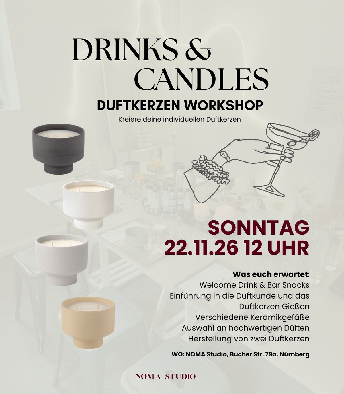 Duftkerzen Workshop So 22.11.2026 12 Uhr