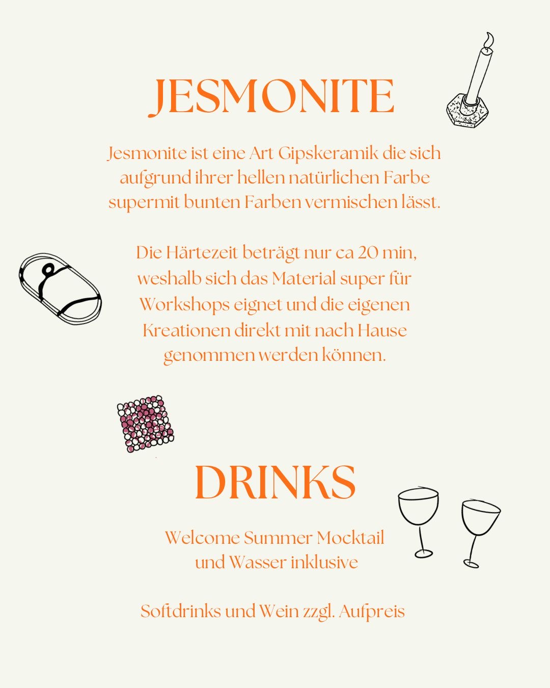 Jesmonite Workshop 28.09.2025 13-16 Uhr